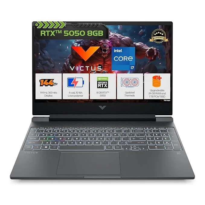 (Refurbished) HP Victus 15.6" Gaming - Core i7-13620H, RTX 5050 8GB, 24GB RAM, 1TB SSD, 144Hz | Excellent Condition