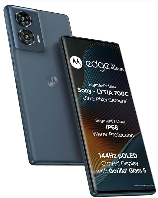 (Refurbished) Motorola Edge 50 Fusion 5G 12GB/256GB - Forest Blue | Excellent Condition